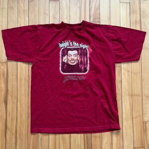 Tetes a Claques Johnny Boy Tonight is the Night Red Graphic T-Shirt Small